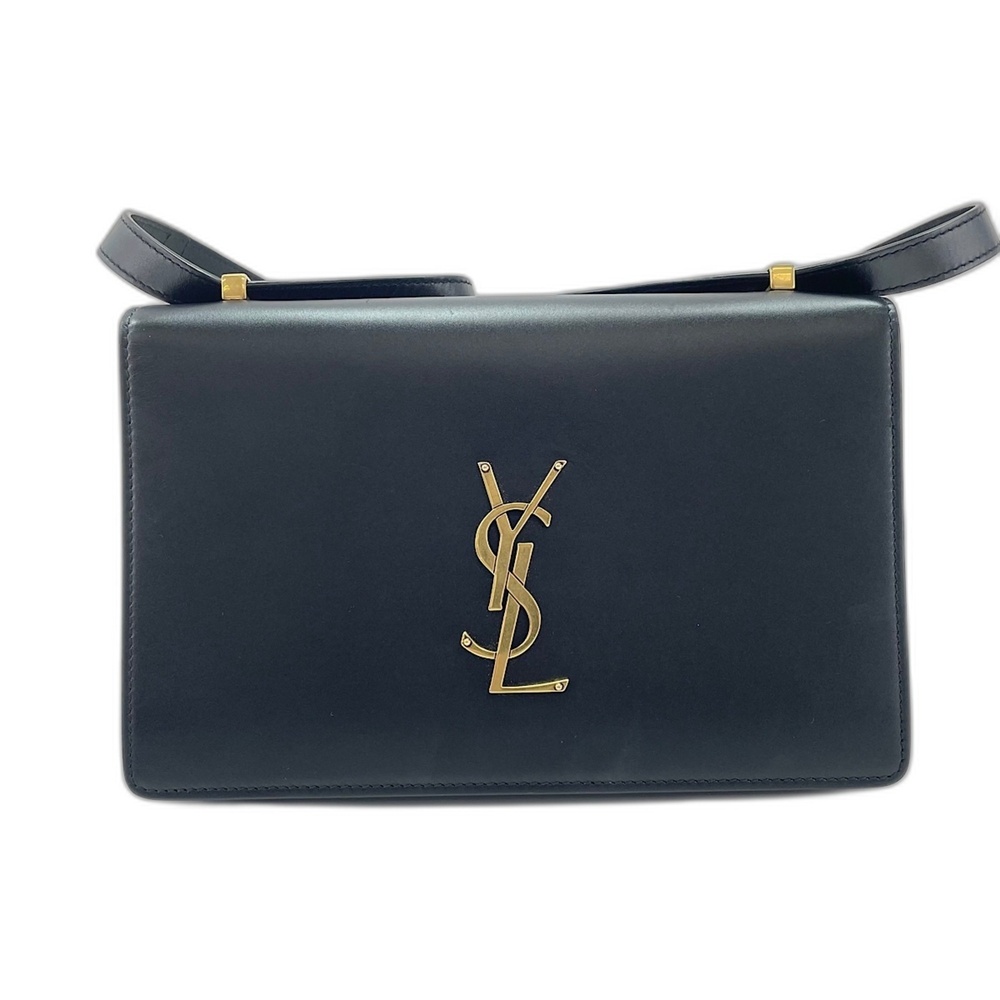 YVES SAINT LAURENT Cassandra Monogram Phone Holder Shoulder Bag Black